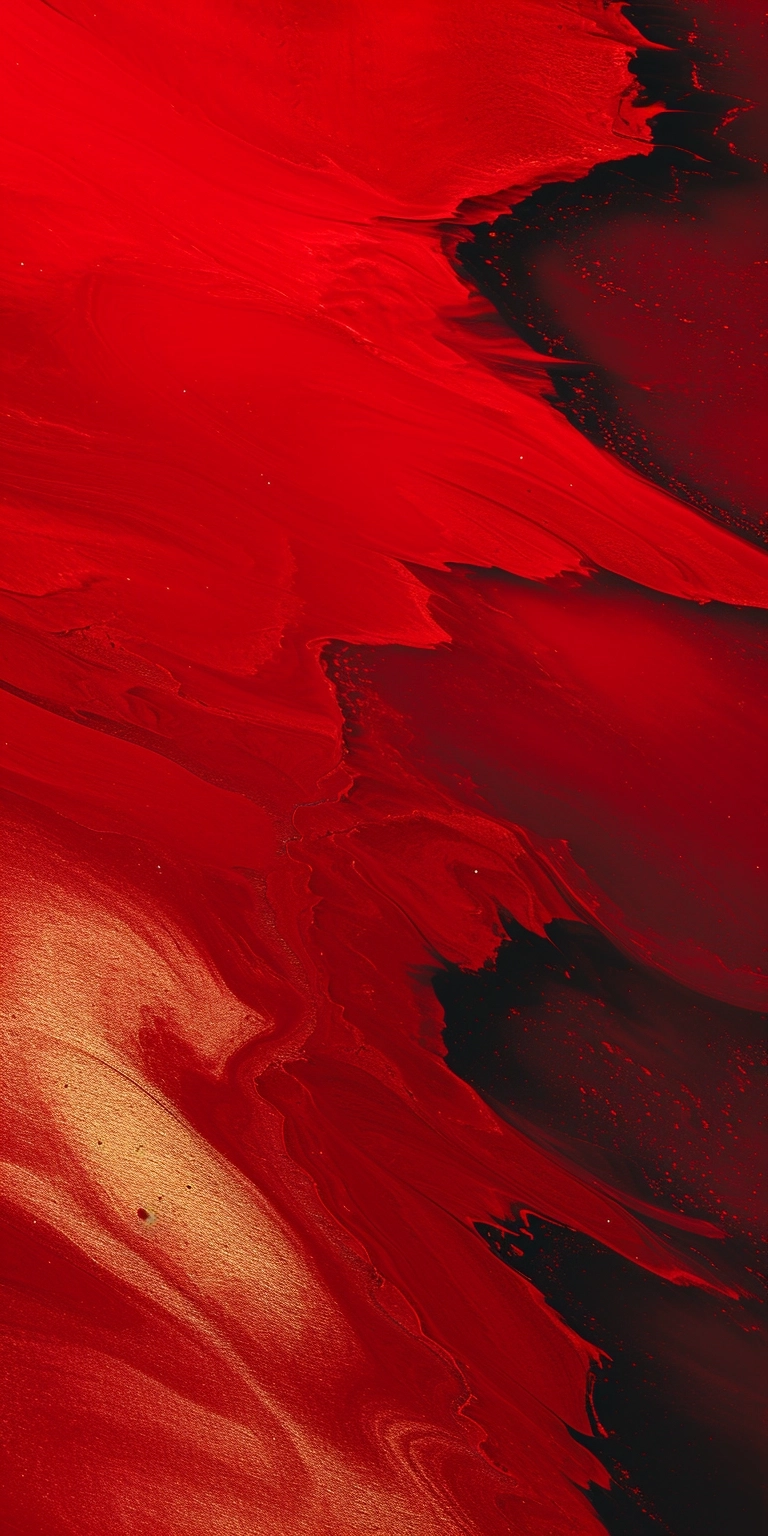 Red and gold abstract painting wallpaper, in the style of minimalist backgrounds, ominous vibe, 32k uhd, chinese painting, elegant brushstrokes, fluid lines