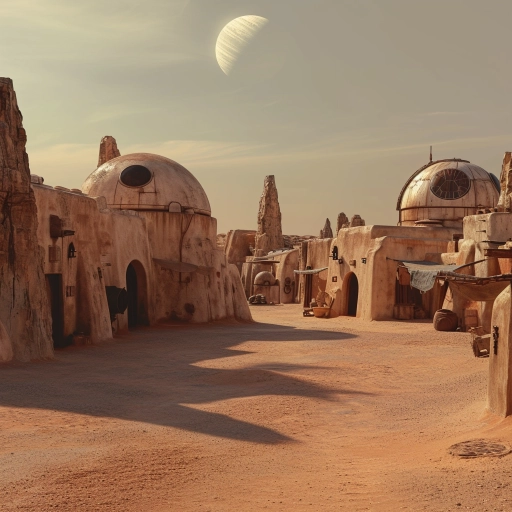 a realistic photo of tatooine