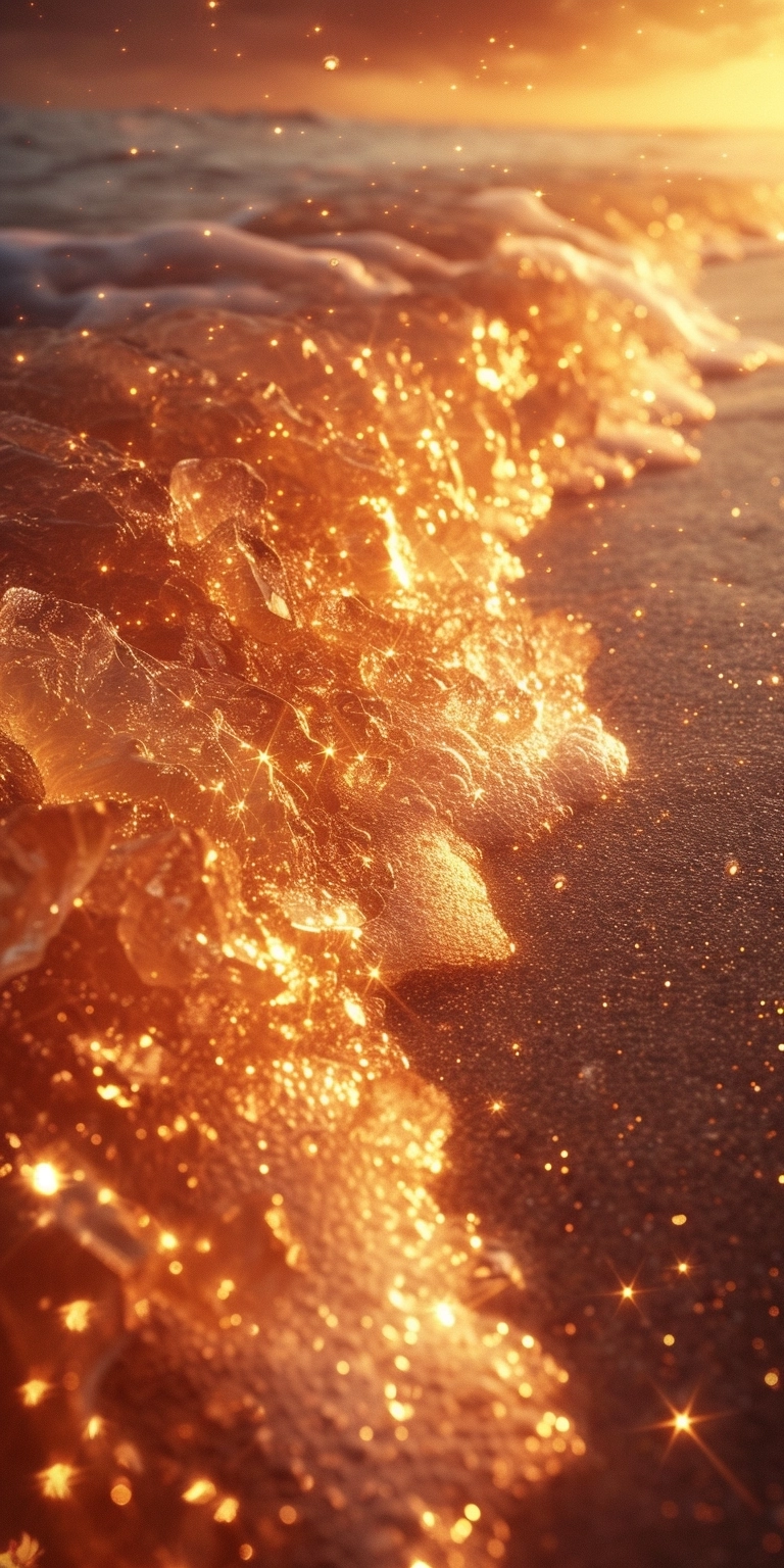 Fortune mobile wallpapers, Crystal shards, In the sands, Dazzling, Photographic works, Master's works