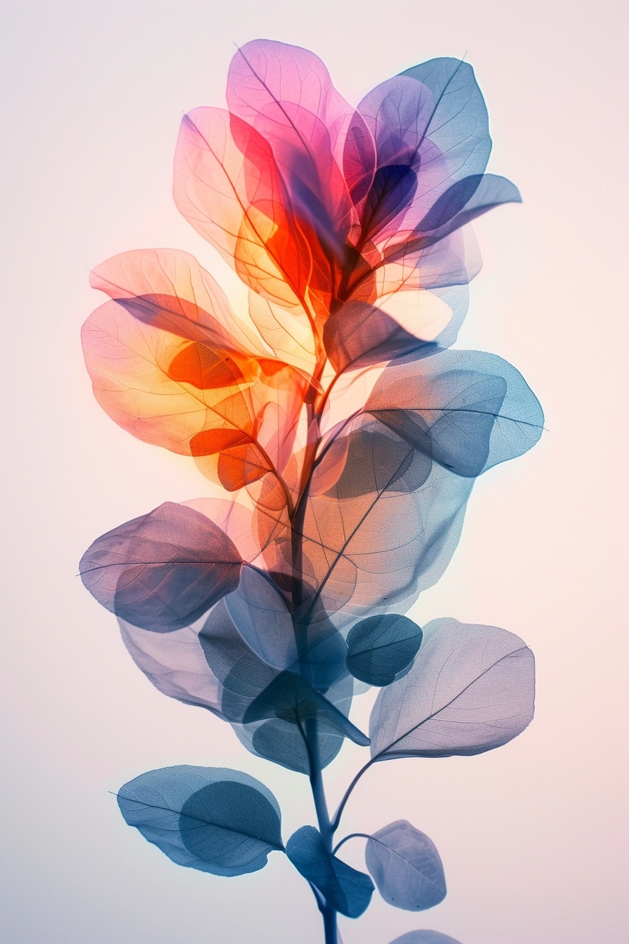 botanical chromatography luminogram double exposure