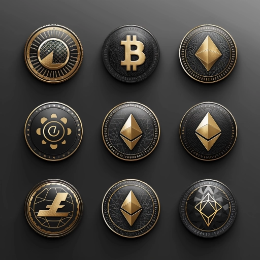 icon set for the leading crypto currency tokens