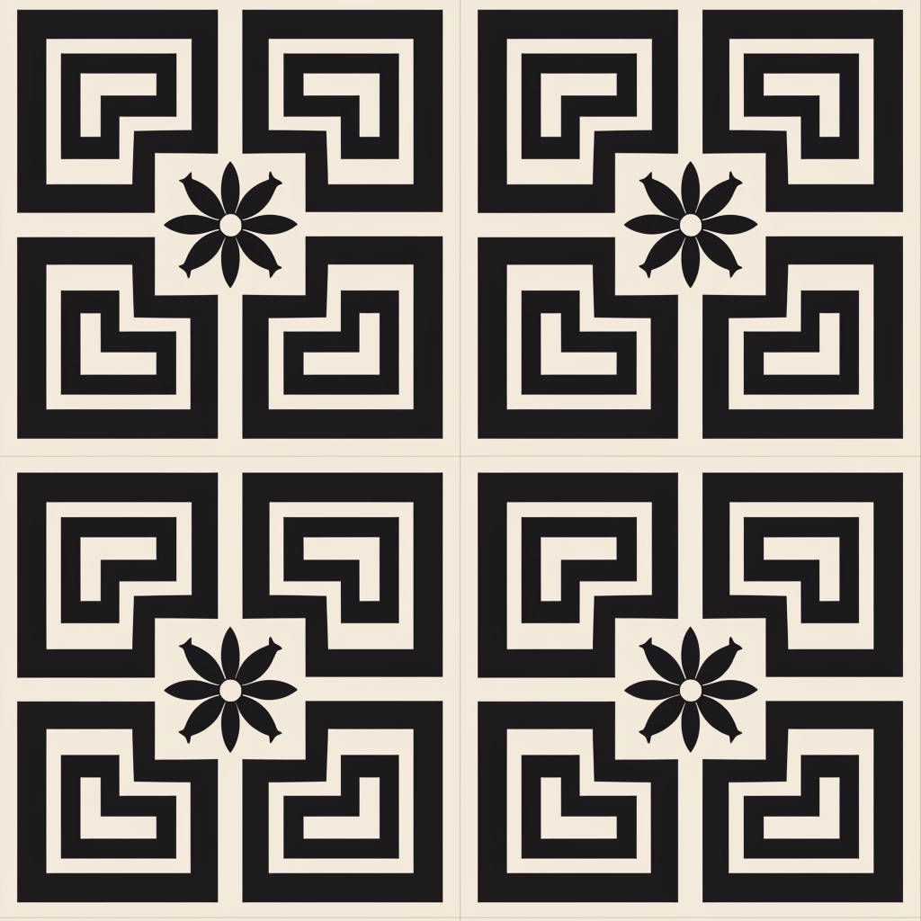 endless greek key pattern design, seamless, craft paper, continuous,