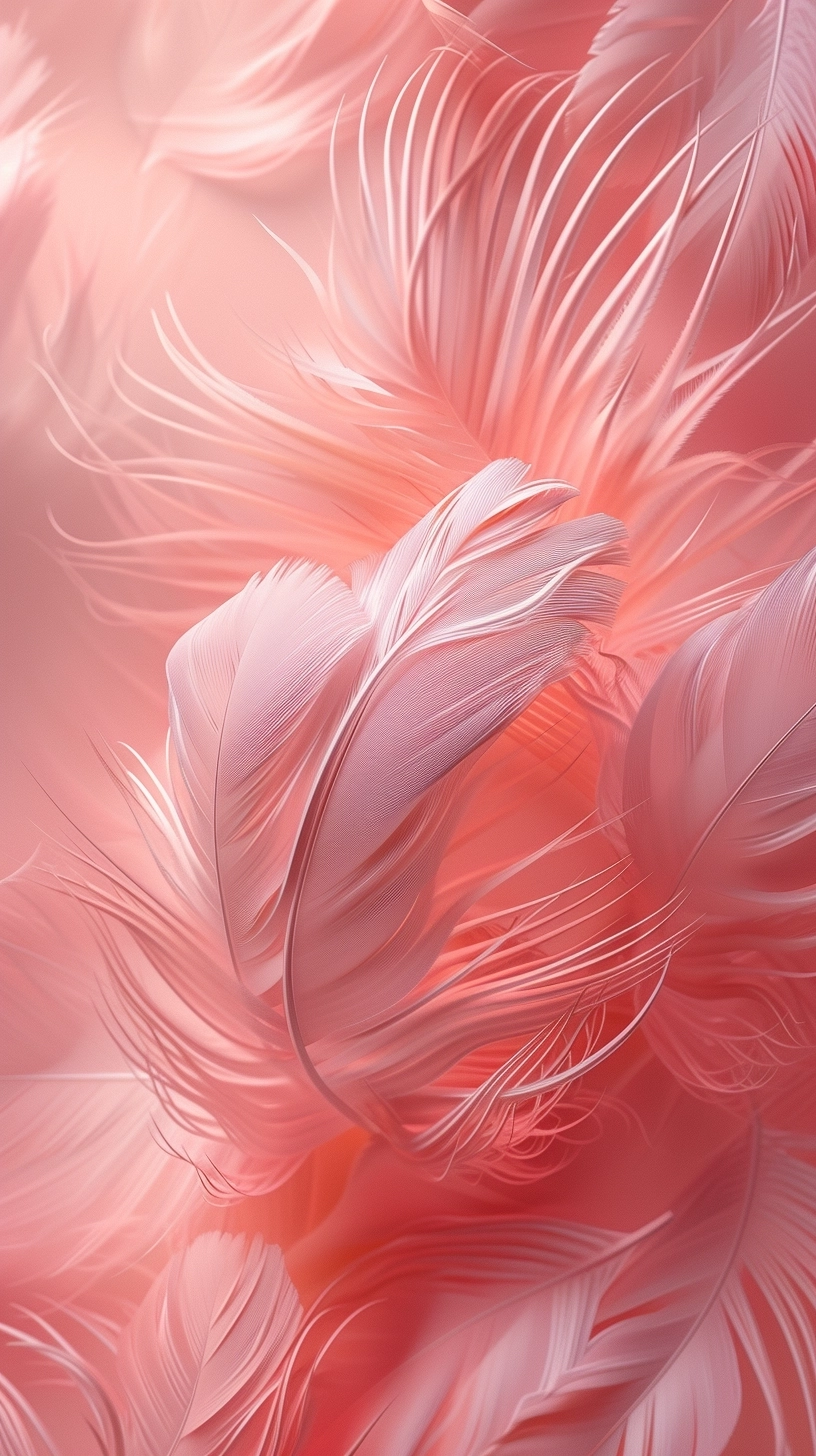 beautiful powdery background with barely visible delicate feathers of the same color, photorealistic,