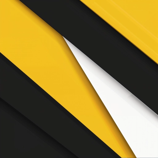 simple background of black, yellow and white