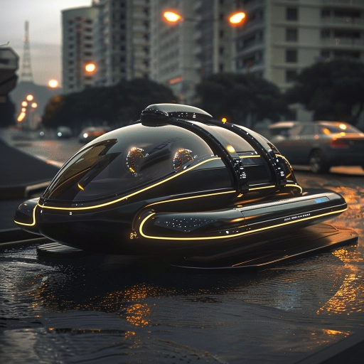 futuristic hovercraft design that we could drive around the streets