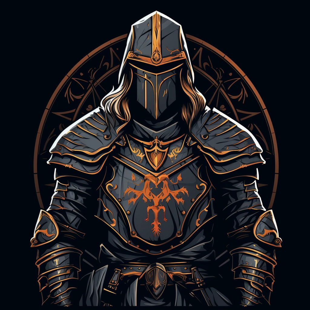 Dark medieval loyalist 2d vector png