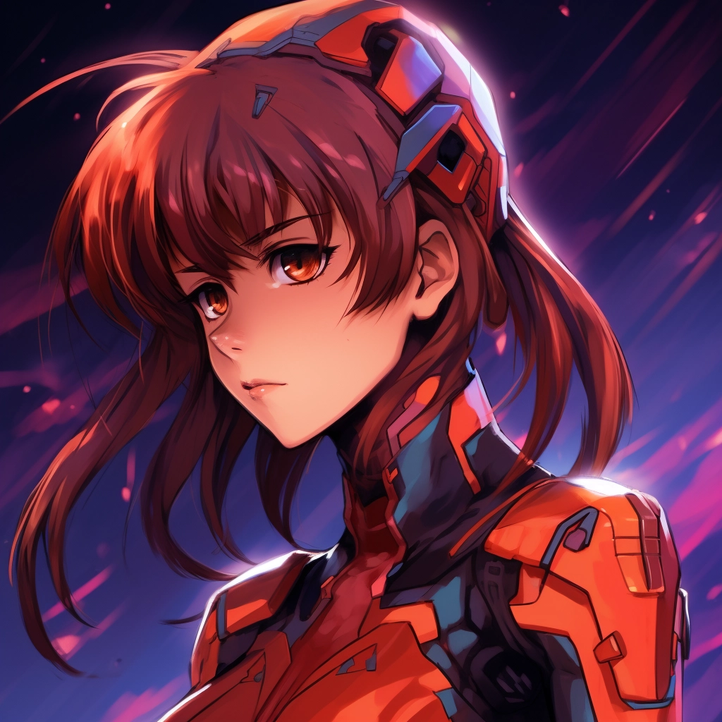 Anime in the style of neon genesis evangelion 5