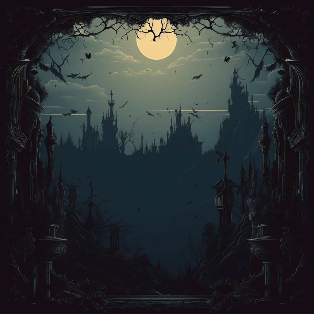Dark medieval background 2d vector png  