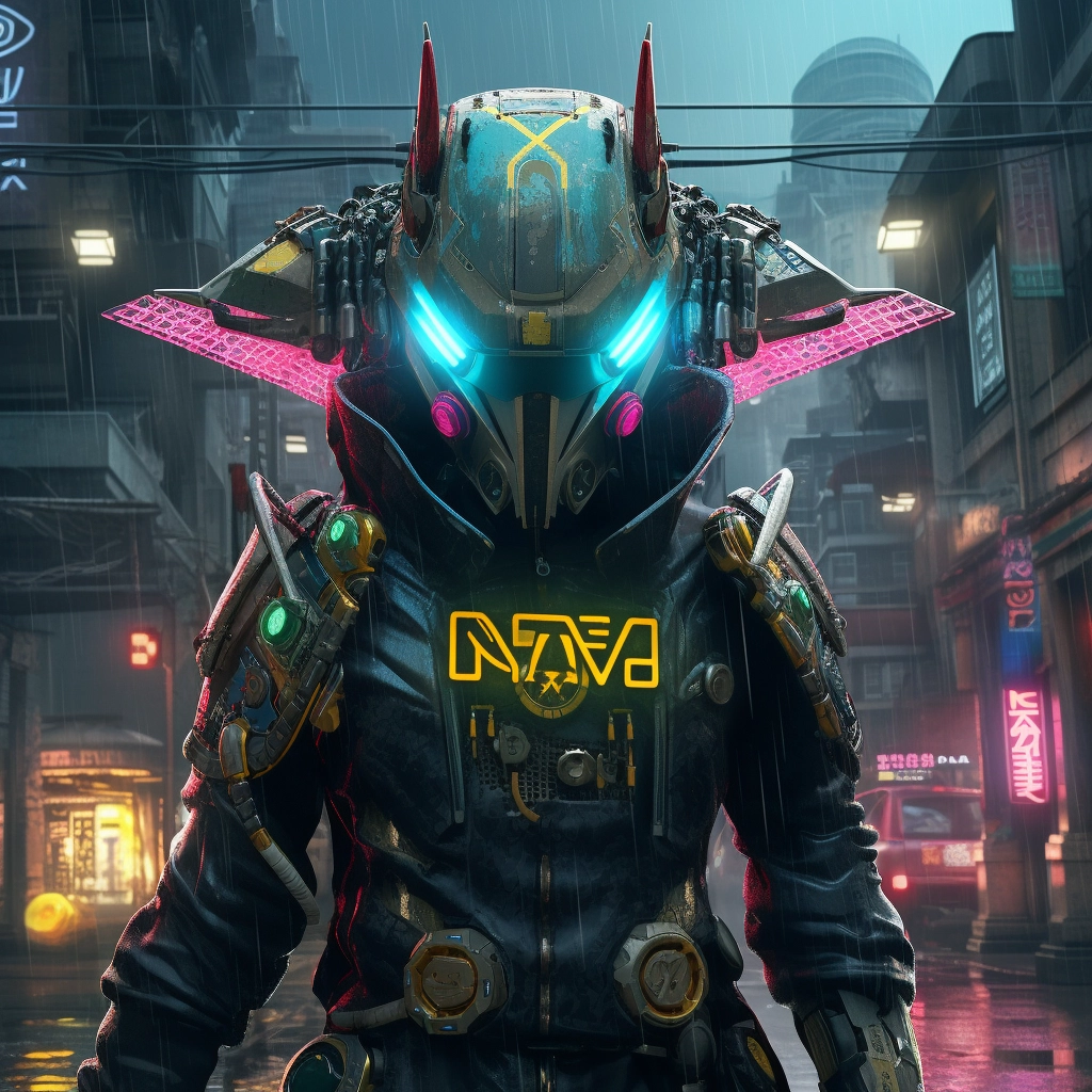 Navi from ocarina of time cyberpunk style  