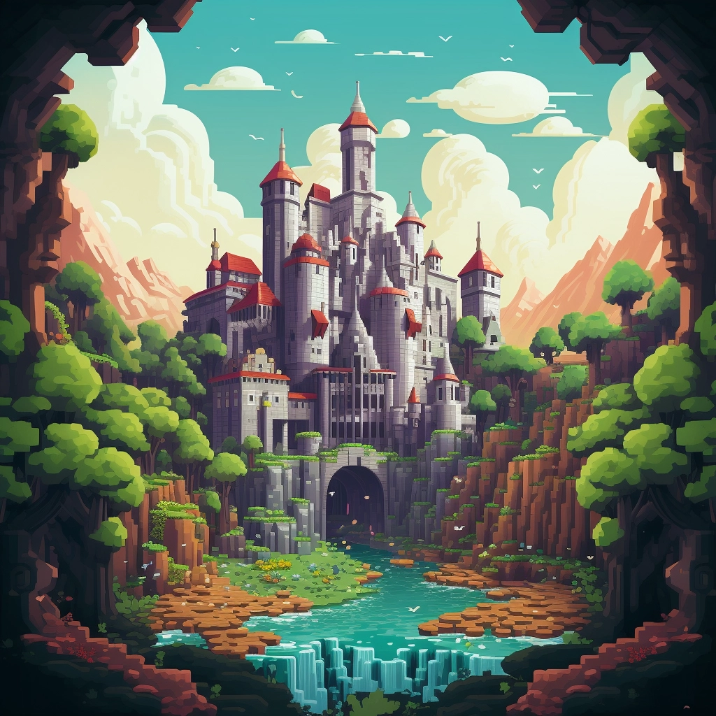 Minecraft pixel art  