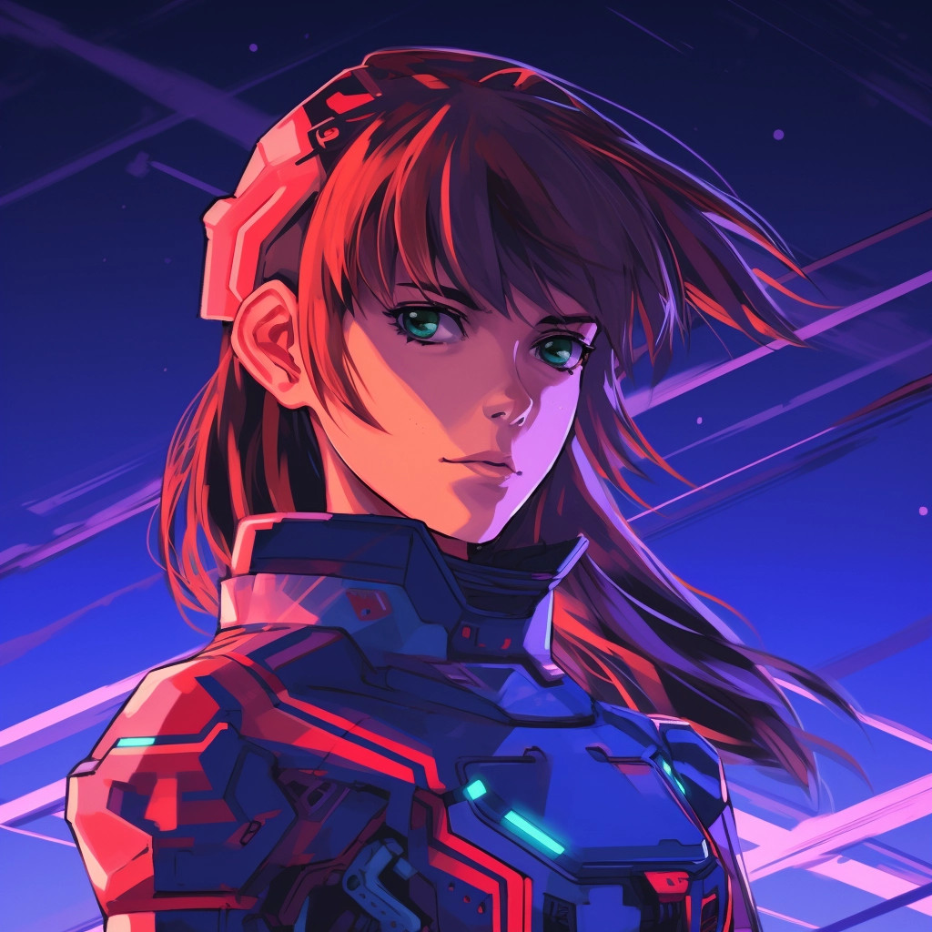 Anime in the style of neon genesis evangelion 5