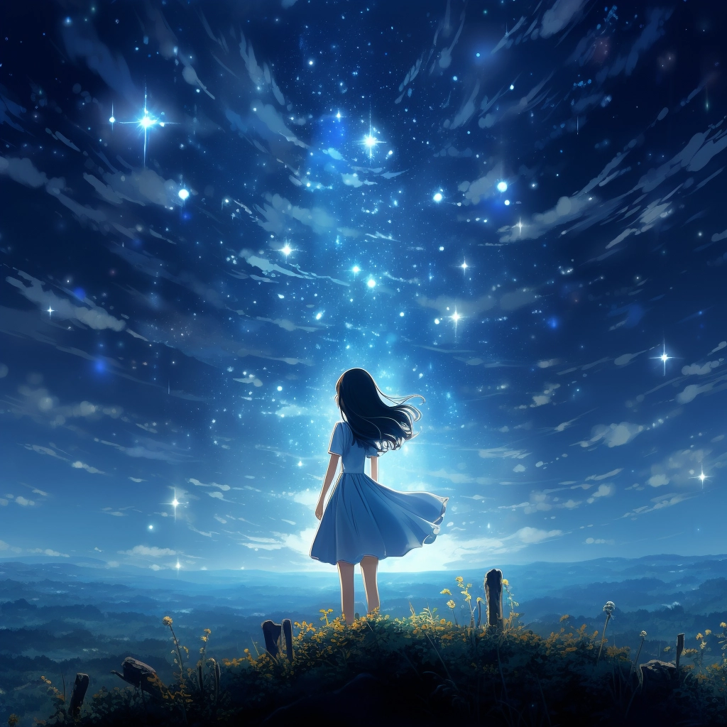 Falling star anime