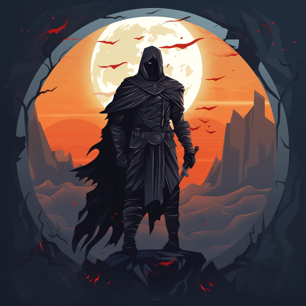 Dark medieval loyalist 2d vector png