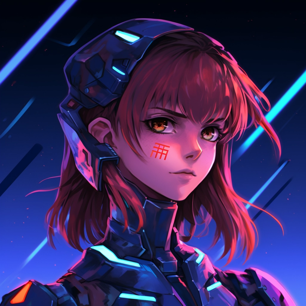 Anime in the style of neon genesis evangelion 5