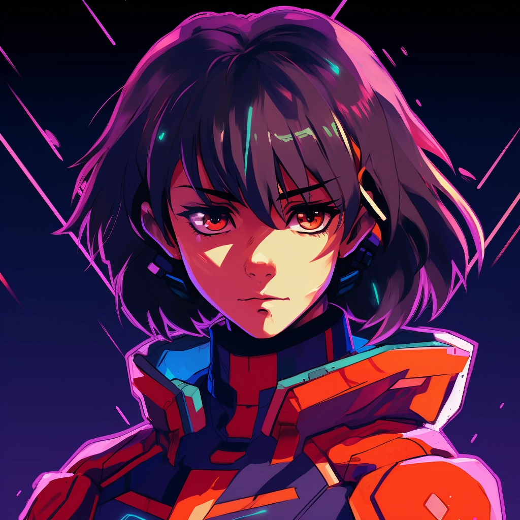 Anime in the style of neon genesis evangelion 5