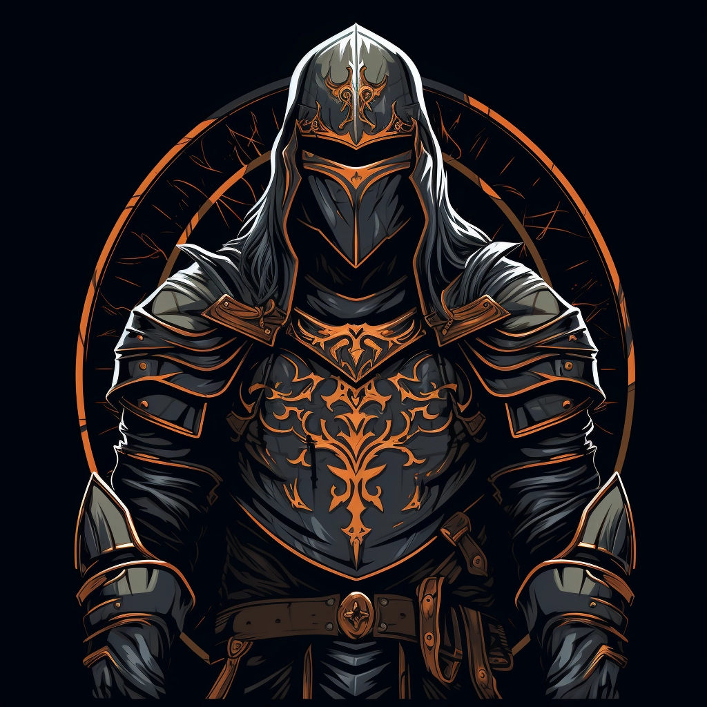 Dark medieval loyalist 2d vector png