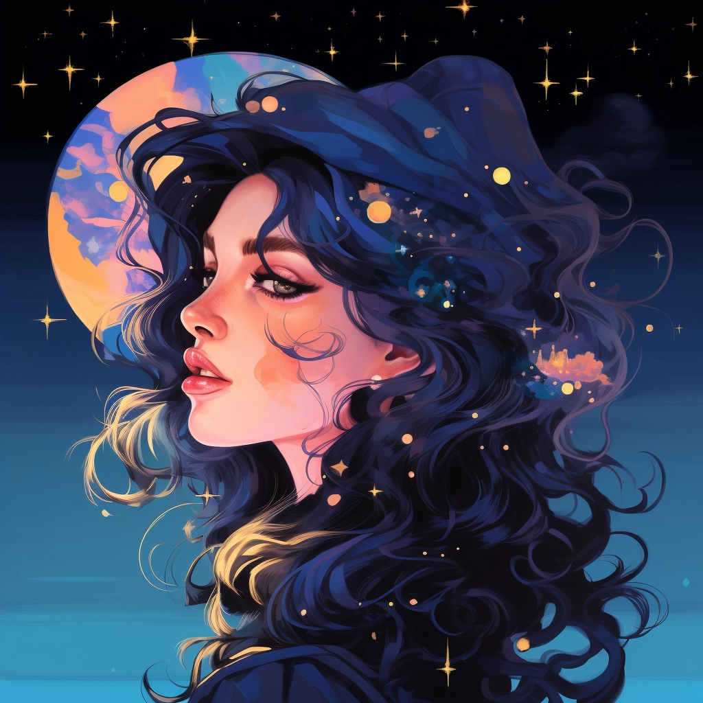David alberts moon collection in the style of crisp