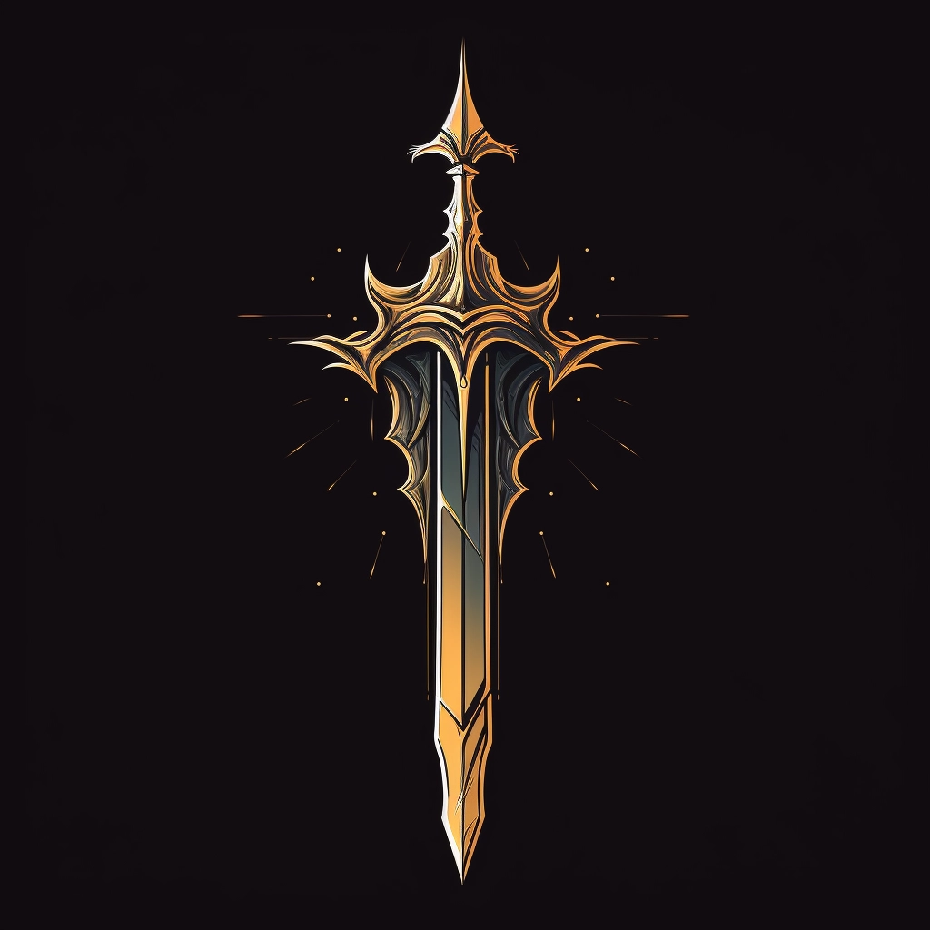 Excalibur 2d vector logo  