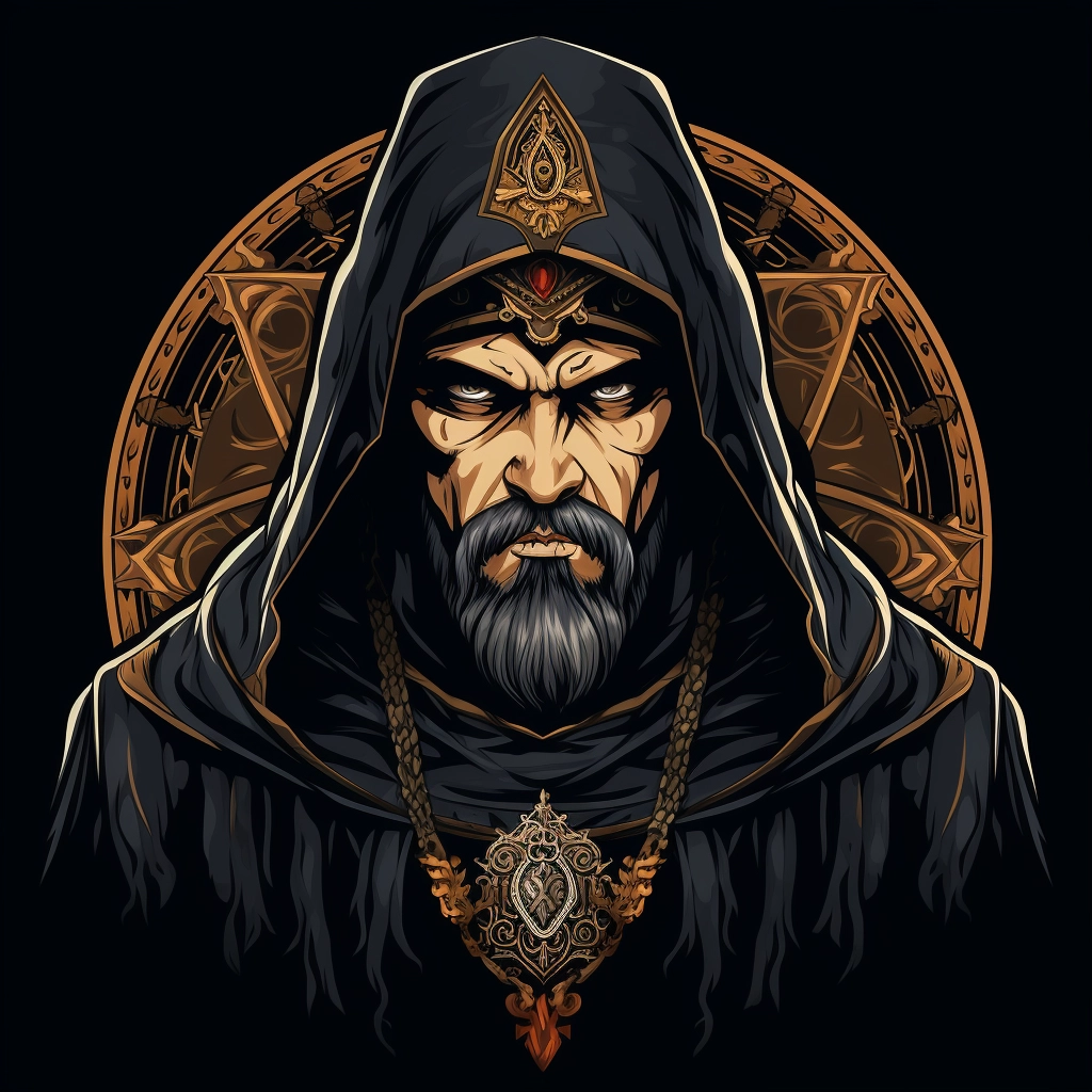 Dark medieval loyalist 2d vector png  