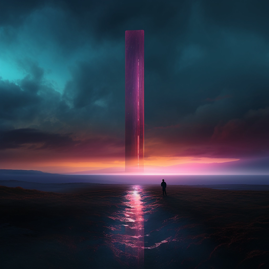 The tower on top of a large wall in the style of bee