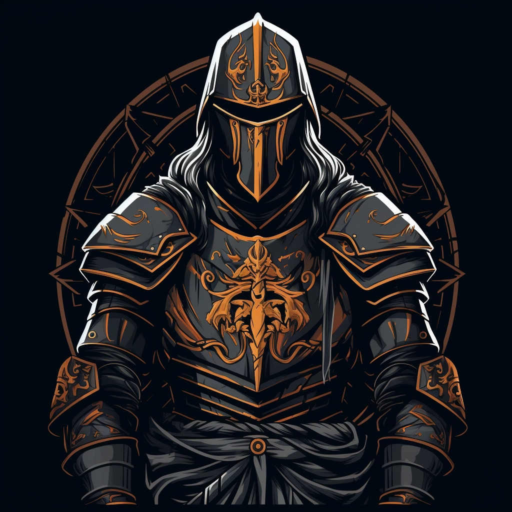 Dark medieval loyalist 2d vector png  