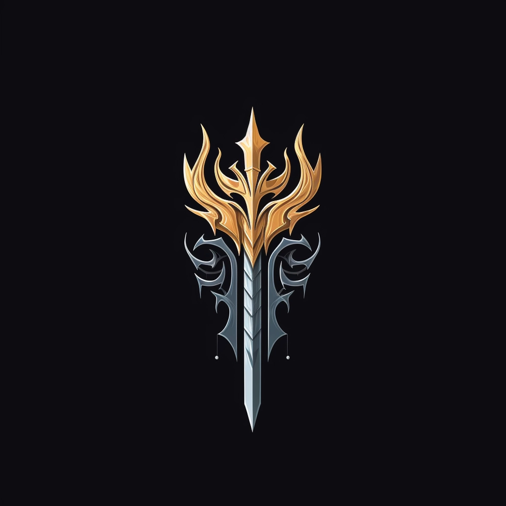 Excalibur 2d vector logo  