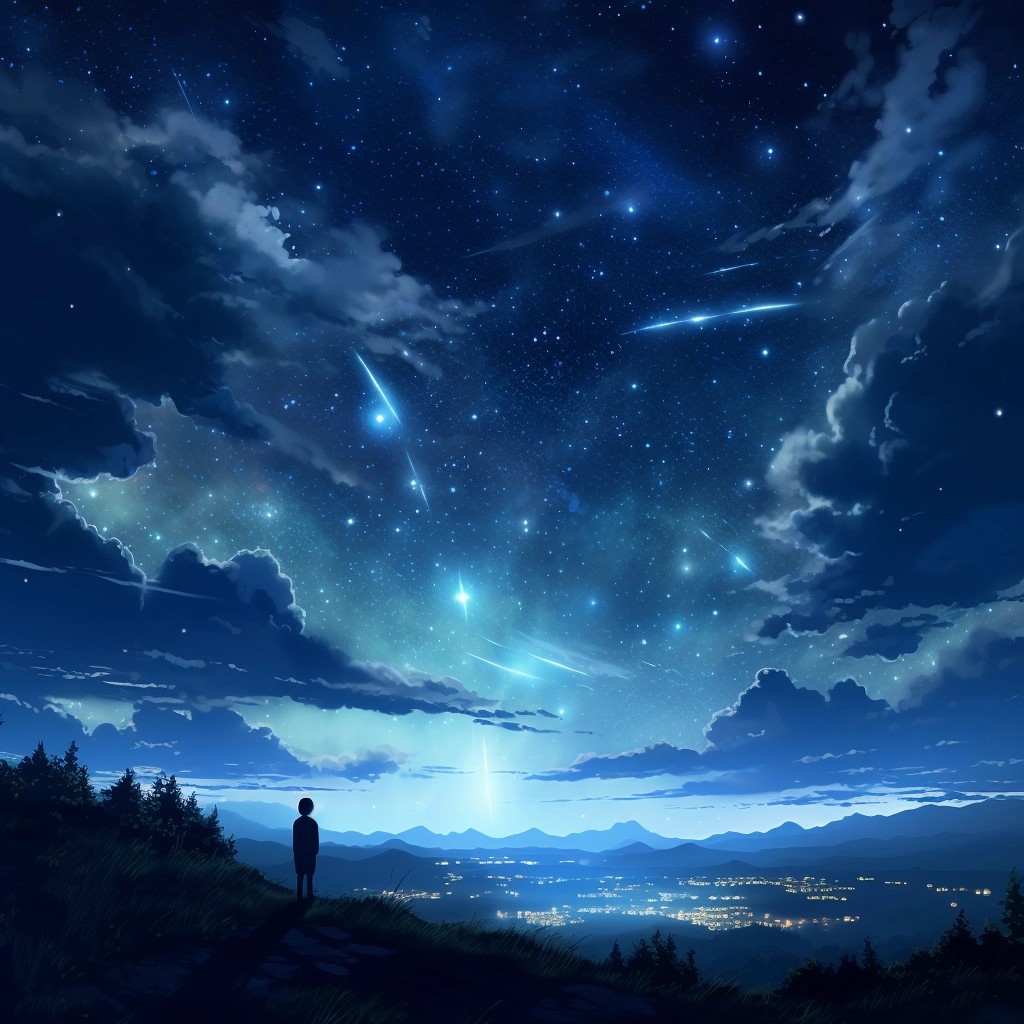 Night sky anime