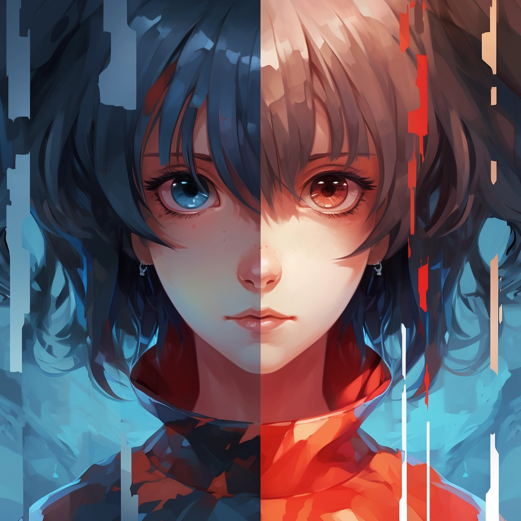 Anime symmetry  