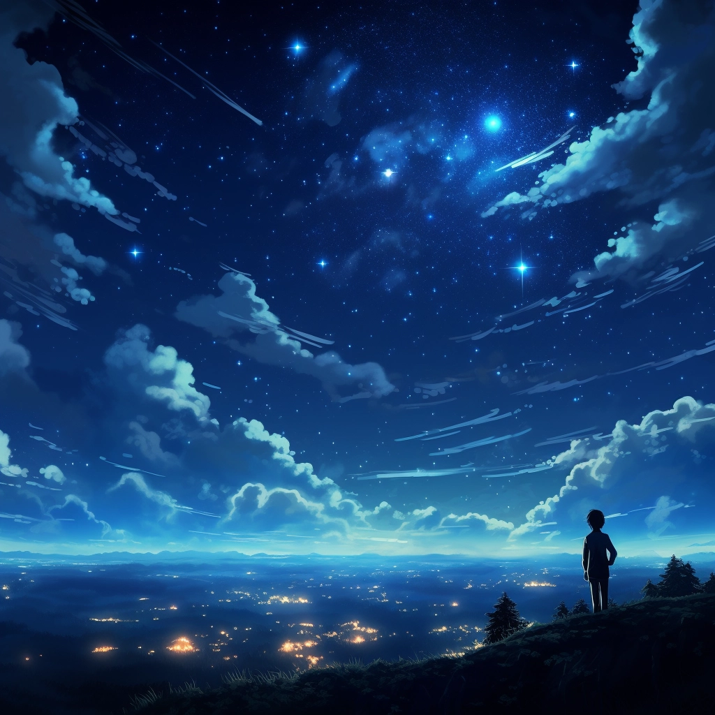 Night sky anime