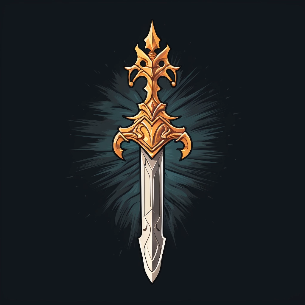 Excalibur 2d vector logo  