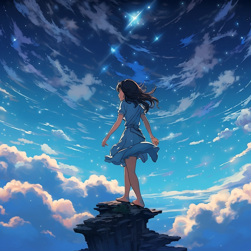 Falling star anime