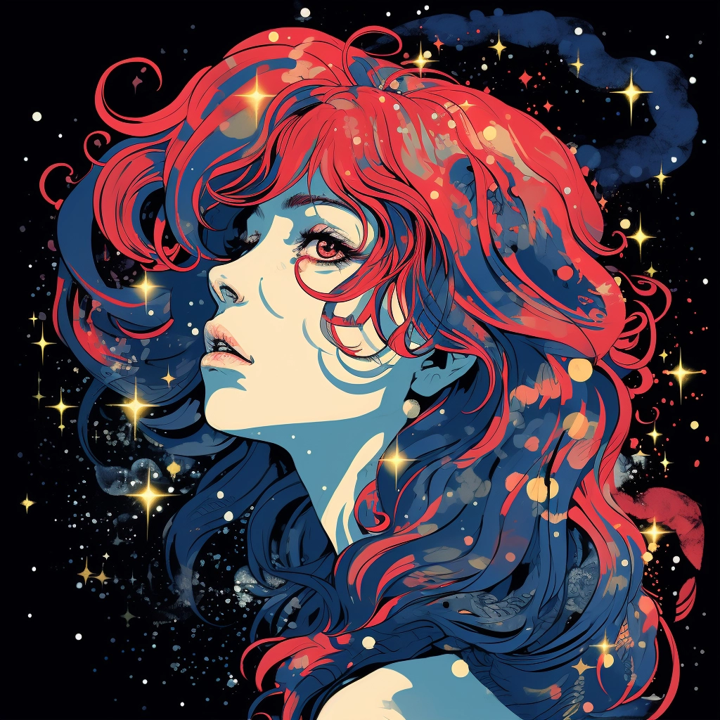 Via lactea 2d vector anime  