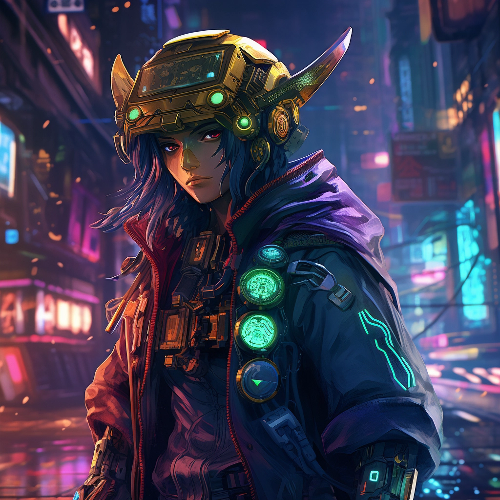 Navi from ocarina of time cyberpunk style  