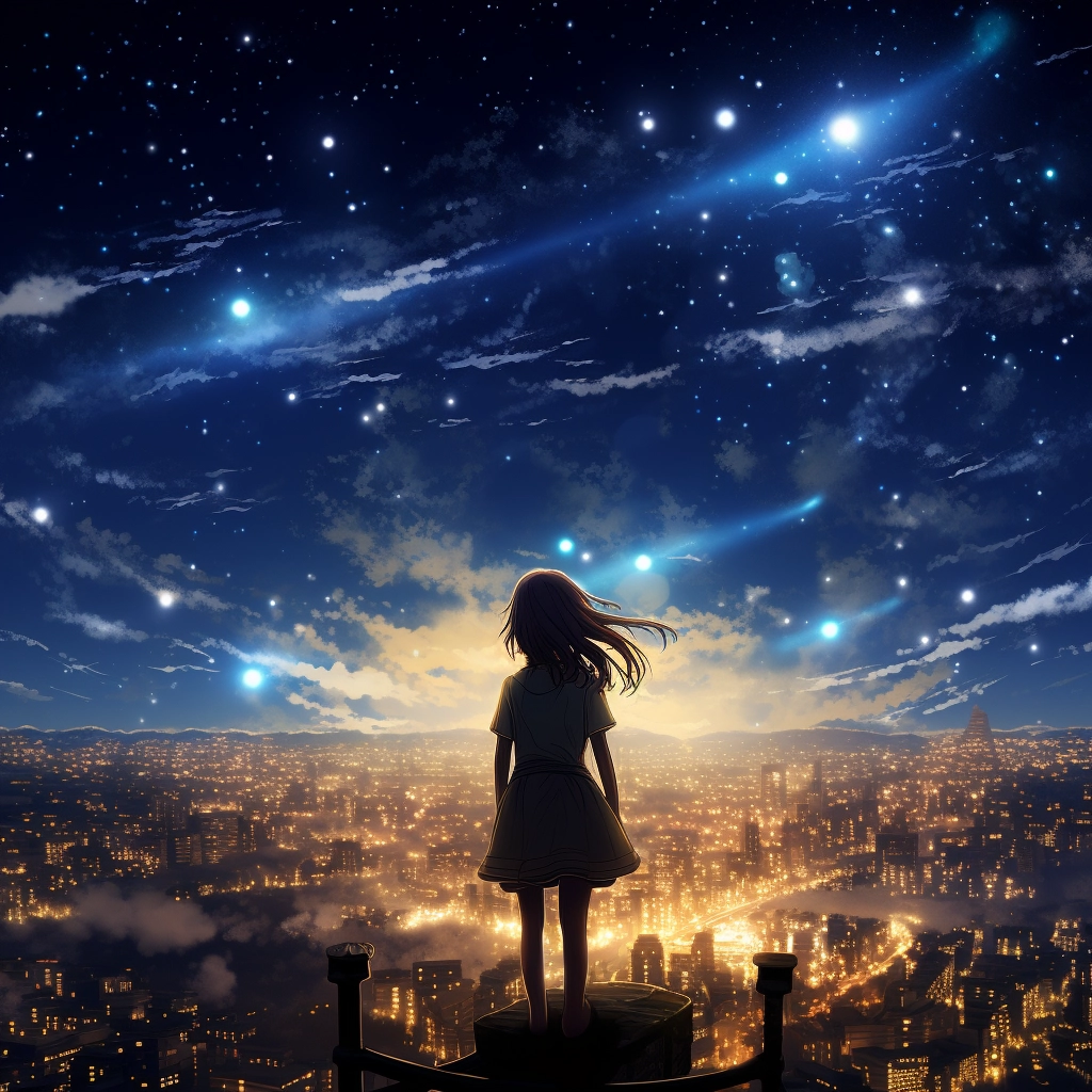 Falling star anime