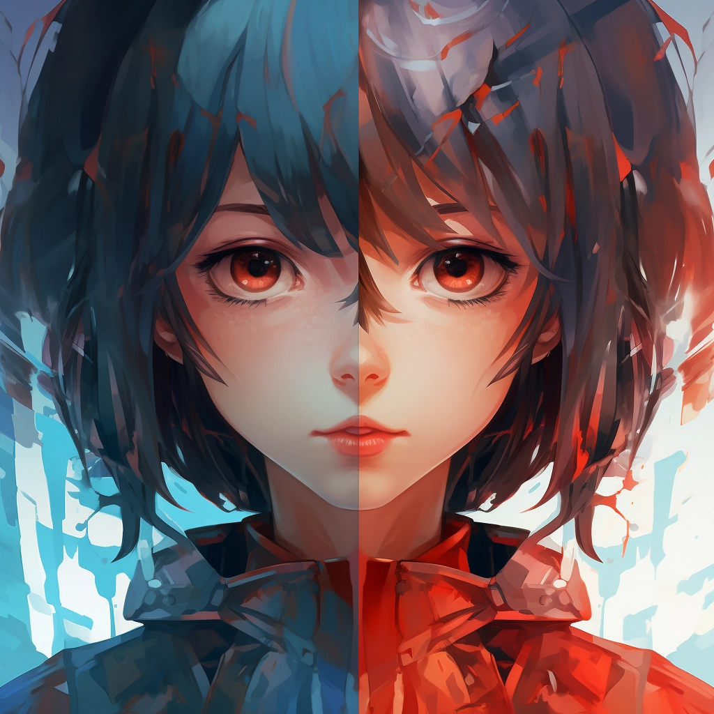 Anime symmetry  