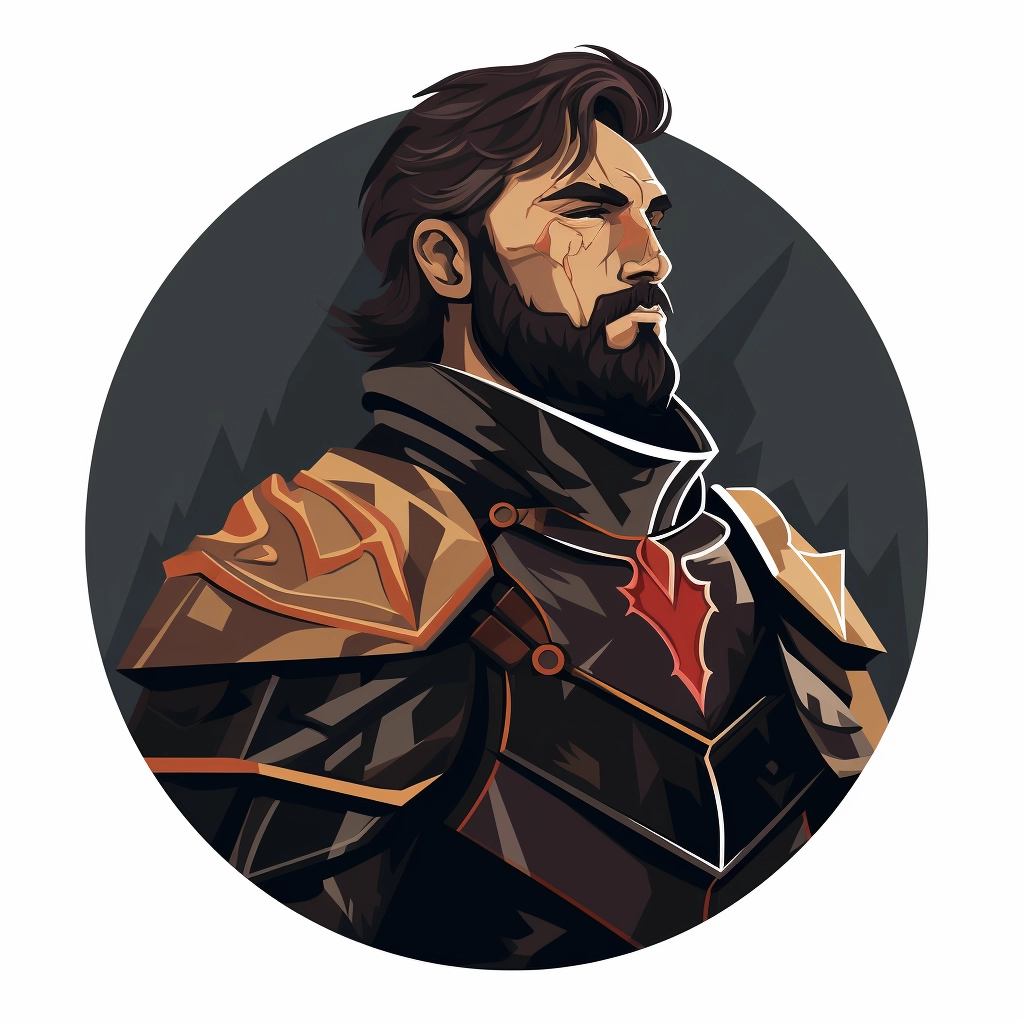 Dark medieval loyalist 2d vector png