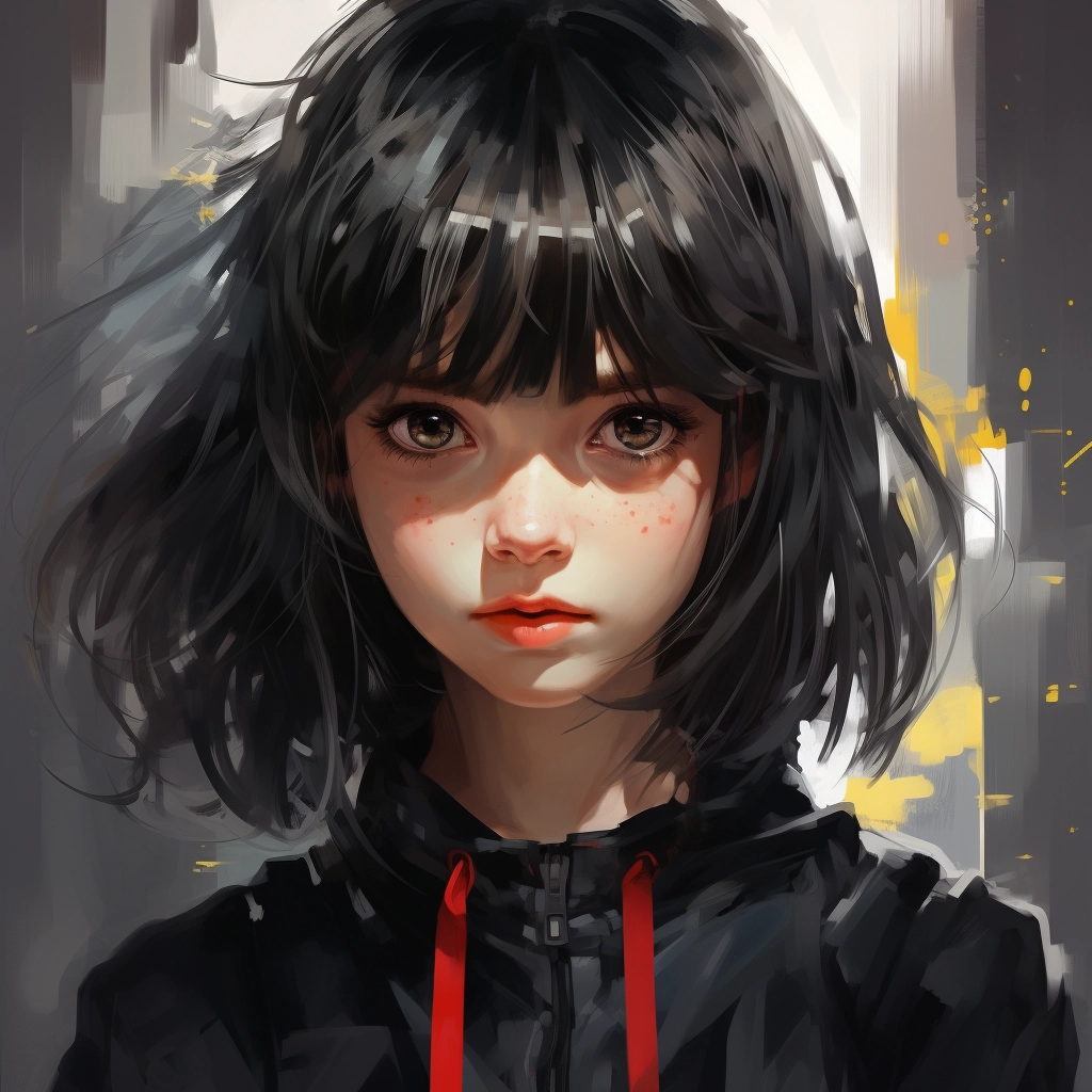 How to make an anime girl cute with a face in the st