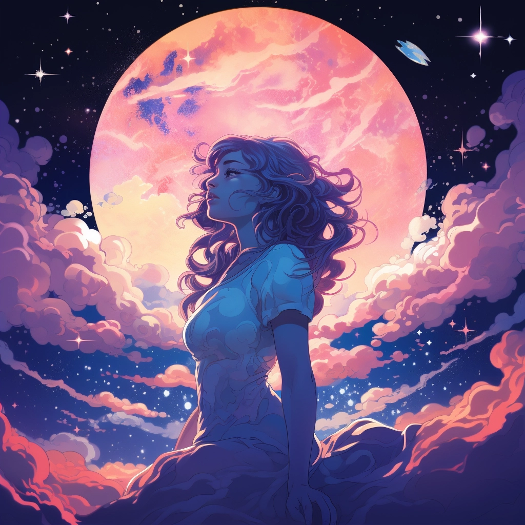 Starchild i cant wait for the moon in the style of d