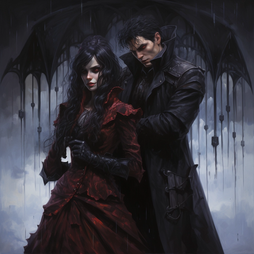 One of two couples standing next to each other in th
