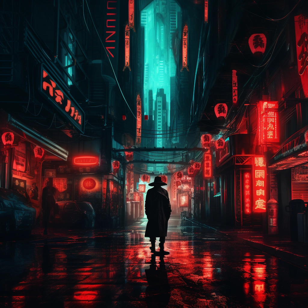Red neon building neon lights nightlife and darkness