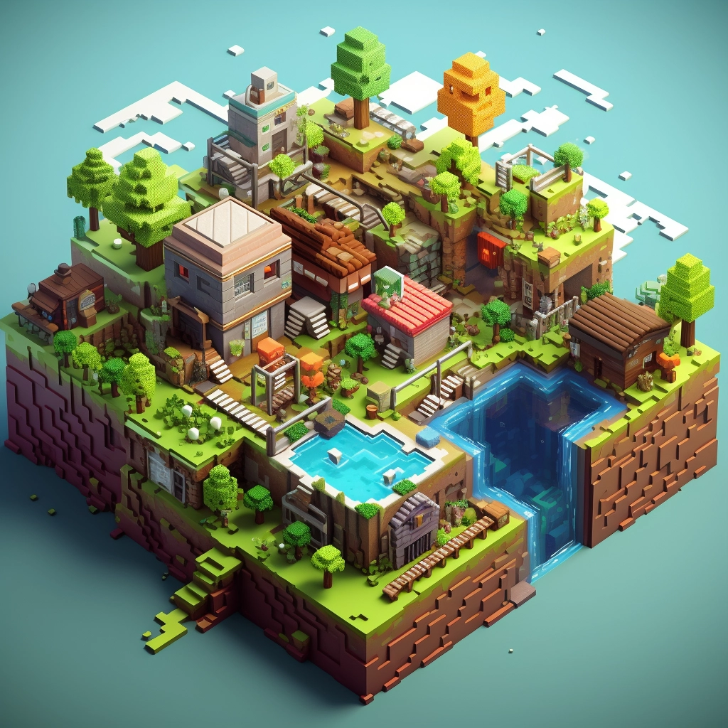 Minecraft pixel art  