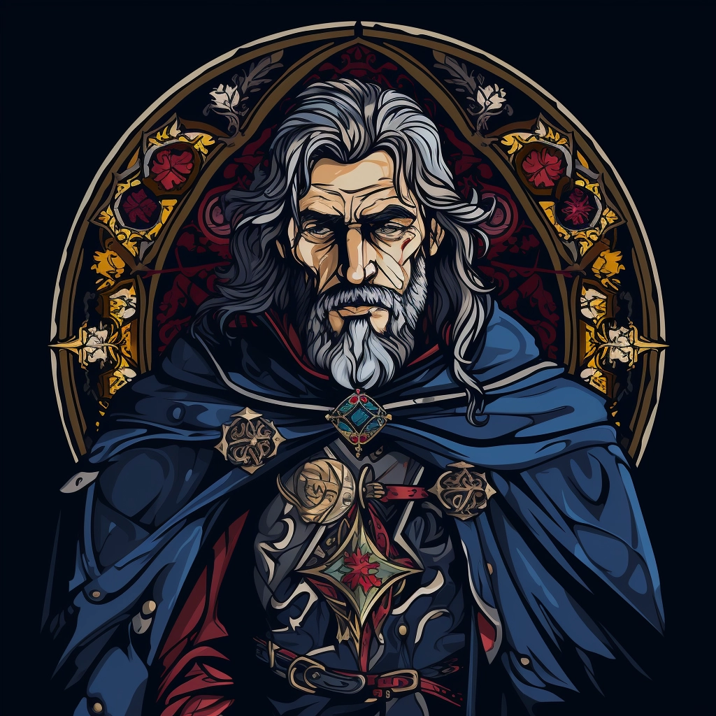 Dark medieval loyalist 2d vector png