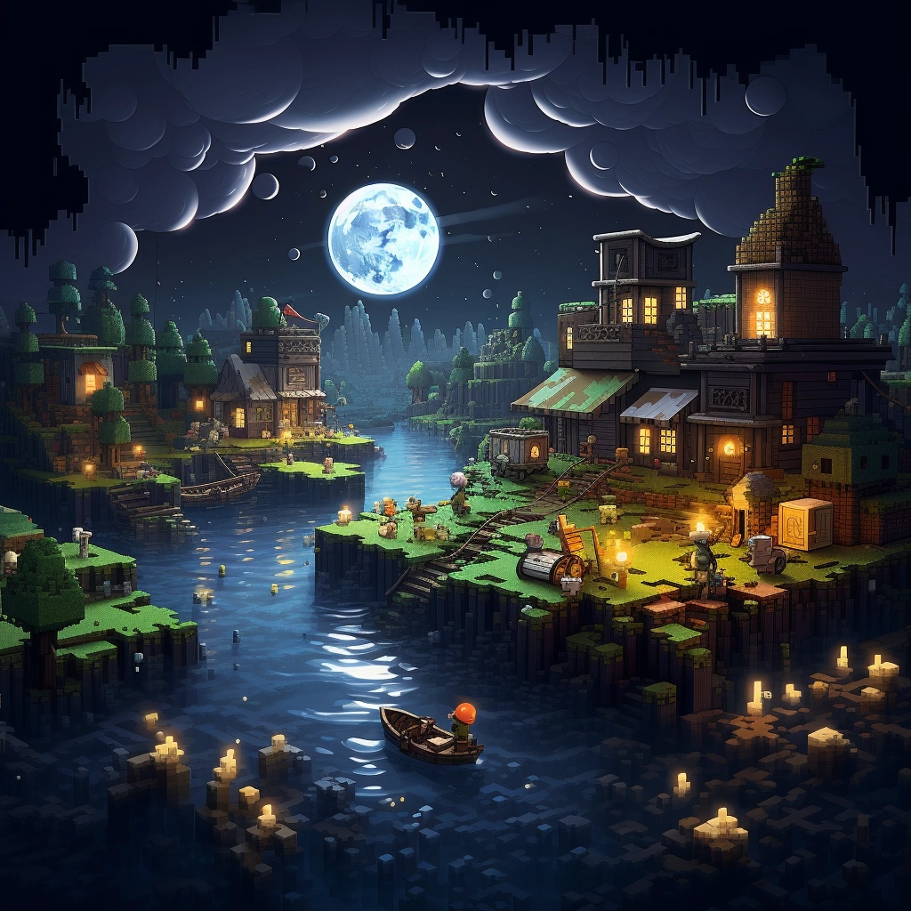 Minecraft pixel art  