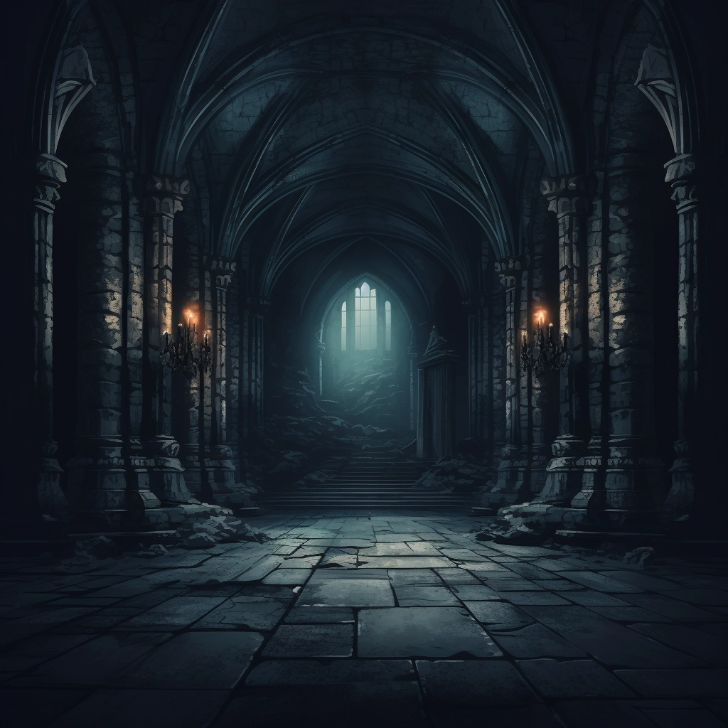 Dark medieval background 2d vector png  
