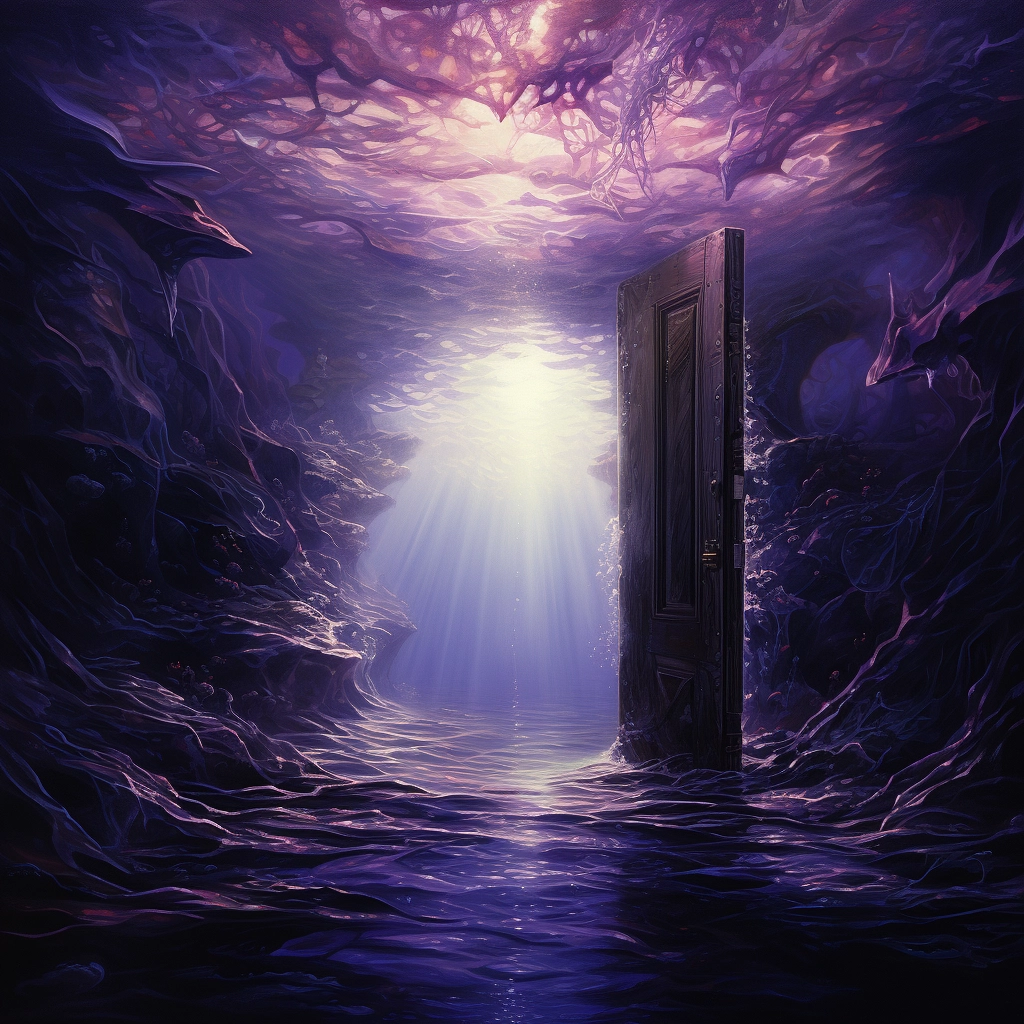 A doorway with sunlight coming through it in the sty