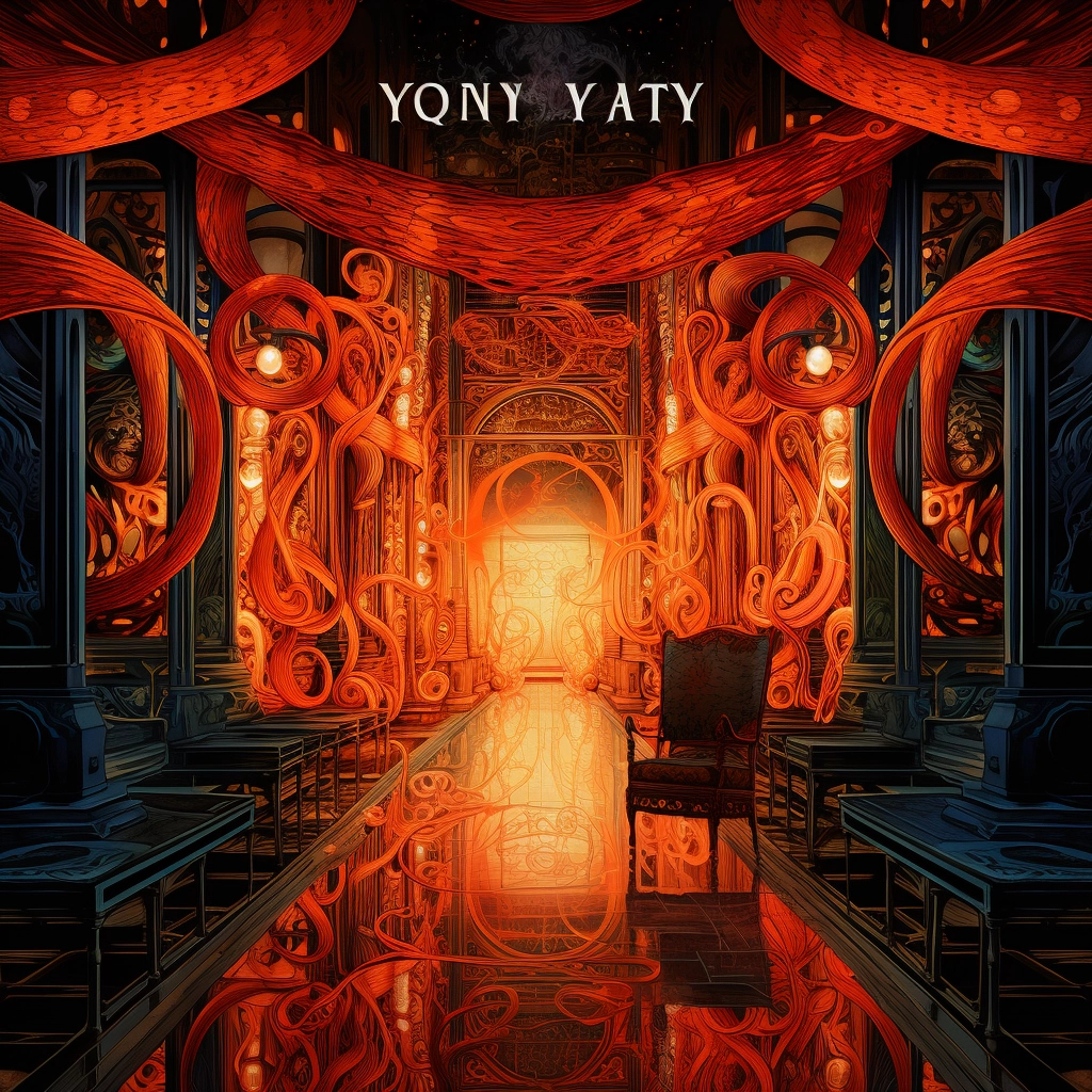 Infinity yloy in the style of mythic-art nouveau nig