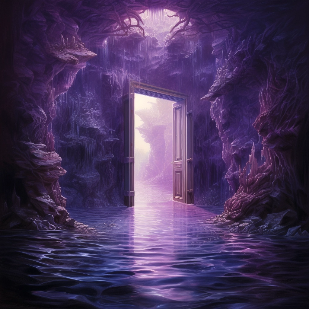 A doorway with sunlight coming through it in the sty