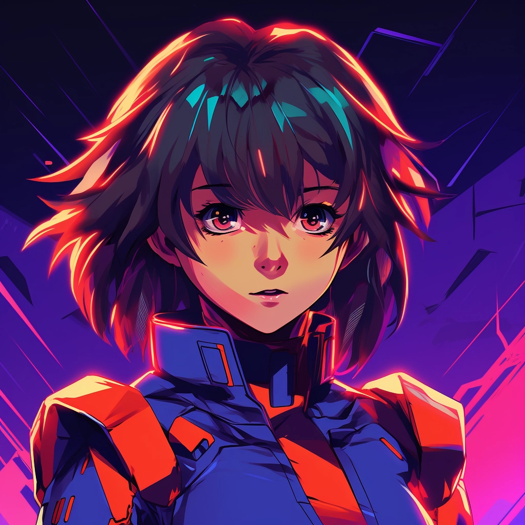 Anime in the style of neon genesis evangelion 5