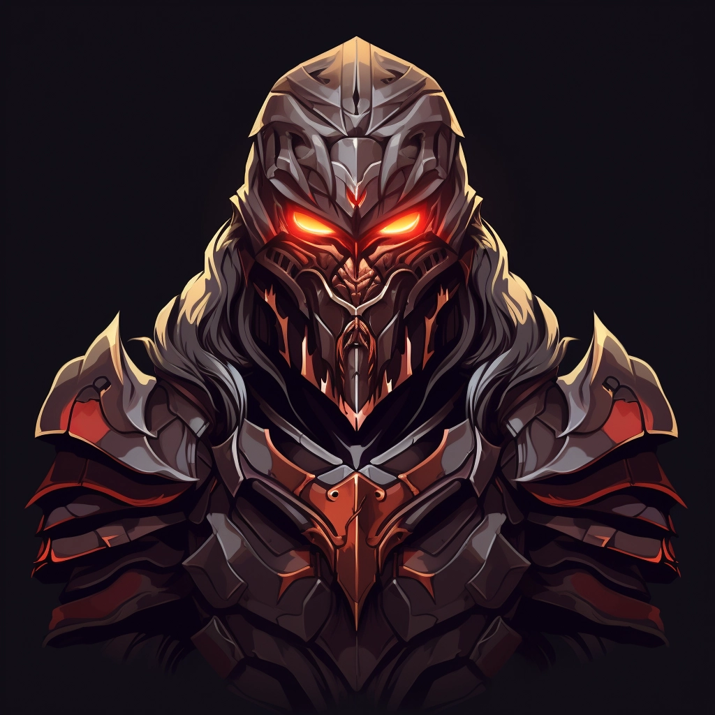 Dark medieval arbiter 2d vector png