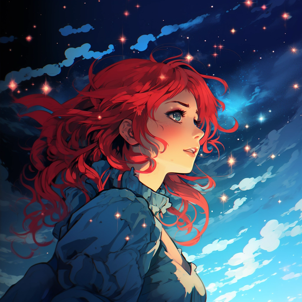 Via lactea 2d vector anime  